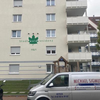 Malerbetrieb Michael Sigmund Ketsch Fassadenbeschriftung 03